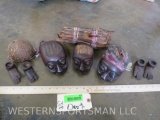 Lot of Wooden African Items (ONE$) DECOR
