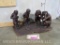 African Art -Hand Carved Statue of 4 Monkeys -Has been repaired