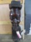 Lg Ebony Wood Carved Statue of Man Smoking Pipe AFRICAN ART
