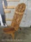 2 PC African Folding Chair, Beautifully Carved Wood Fishing Scene AFRICAN ART