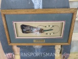 Limited Painted Feather in Frame by Artist McNeel