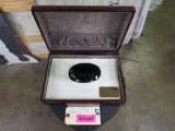 3930ct Unidentified Black Gemstone in very nice leather display case
