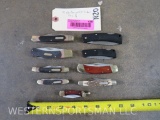 9 Schrade Pocket Knives (9x$)