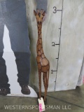 Carved Wooden Giraffe 35 1/4