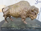 Bronze Buffalo on Marble Base (no makers mark)