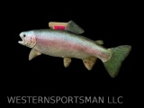 Reproduction, Rainbow Trout, fish mount , Great Taxidermy, New in Box 21 1/2 inches long