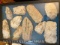 10 Archaie chert blades paleo dean era , 8 to 10 thousand years old, not taxidermy, = 10 X $