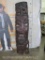 Huge African Hand Carved Ebony Wood Mask w/Man's Face & Hippo Scene AFRICAN ART