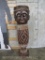 Beaded and Shelled XL Hand Carved Kuba Drum Appears Very Old