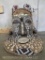 African Kuba Royal Head Mask Carved & Painted w/Beads & Cowrie Shells AFRICAN ART