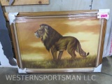 Lion Painting on Framed Canvas 41