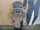 XL Bwoom African Mask Very Detailed Beaded (Glass Beads)From Congo AFRICAN ART