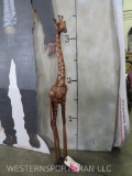 Wooden Giraffe Statue 41