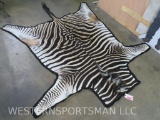 Nice Felted Zebra Rug, Great Colors Approx 9'Lx7'7