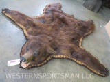 Very Nice Quality Felted Bear Rug w/All Claws & Hanging Loops TAXIDERMY