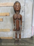African Art Carved Wood Female Figure Tribal Art