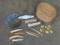Various Native American Decorative Items w/Basket -Bone, Stone & Antler (ONE$)