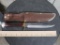 Vintage Solingen Bowie Knife Made in Germany w/Leather Sheath
