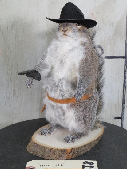 Lifesize Sheriff Squirrel TAXIDERMY