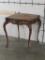 Antique French Table w/Hand Carved Legs, Top has some damage. ANTIQUE FURNITURE