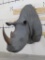 Real Skin Reproduction Horn Rhino Sh Mt *TX RES ONLY* TAXIDERMY