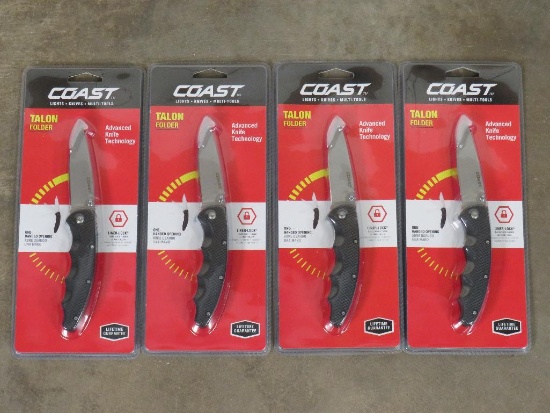 4 COAST Pocket Knives New in Package 3"Blade (ONE$) KNIVES