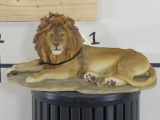 Resin Lion Statue Approx 17.5
