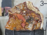 Beautiful Chapenite Jasper Slab/Slice w/Stand ROCKS&MINERALS
