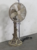 Vintage Fan w/Reproduction Antlers CABIN DECOR