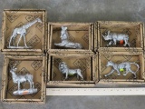 6 Resin African Animals (New in Box) DECOR
