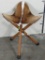Brand New Springbok Hide and Wooden Folding Seat/Stool AFRICAN ART