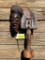 Old African mask, and ART wood carving with brass & copper overlay very cool looking ! mask is 11 1/