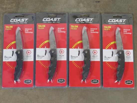 4 COAST Pocket Knives New in Package 3"Blade (ONE$) KNIVES