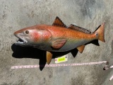 Beautiful XXlg Repro Red fish, NIB, about 32 inches long excellent fish taxidermy , sportsman decor