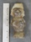 This is Believed to be a Pre-Columbian Stone Effigy Figure of a Man Wearing a Headdress ARTIFACT