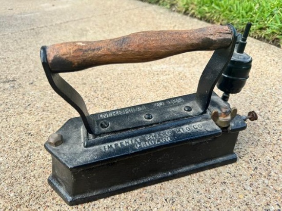 Vintage Huge Tailor-Size Imperial Gas Iron ANTIQUES