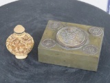 Beautiful Ornate Hand Carved Snuff Bottle CHINESE ART&ANTIQUES