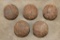 (5) Antique Civil War Era Canister Grapeshot IRON CANNON BALLS Used by the Confederate Army (ONE$)