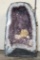 XXL 100 lb AMETHYST CRYSTAL GEODE CATHEDRAL with a Clear Quartz Cluster