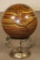 Big 9lb TIGER'S EYE Semi-precious Mineral Sphere with a Brass Dragon Display Stand