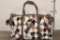 *Brand New* Patchwork Cow Hide and Leather Duffle Bag