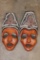 (2) Hand-carved and Hand-painted Indonesian MASKS (ONE$)
