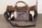 *Brand New* Cow Hide and Brown Leather Duffle Bag