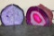 (2) Sets of Dyed Brazilian Agate BOOKENDS (ONE$)