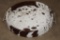 *New* Cow Hide Wrapped Serving or Decorative Tray with Stainless Steel Handles