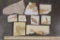 (9) FISH FOSSIL Fragments, Weight: 4lbs 4oz (ONE$)
