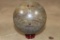 3 lb Polished BAMBOO JASPER Sphere with a Wood Display Stand