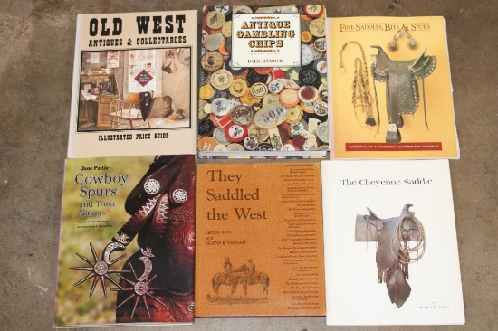 (6) Old West Antiques and Collectibles Books (ONE$)