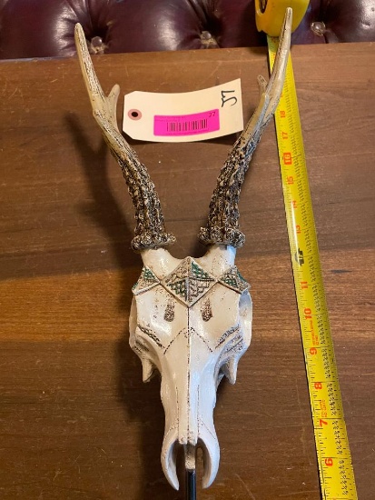 Reproduction ROE DEER Skull and Antlers on a Display Stand