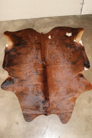 *Brand New* Brindle with White COW HIDE